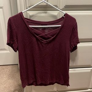 Aeropostale Burgendy Tee